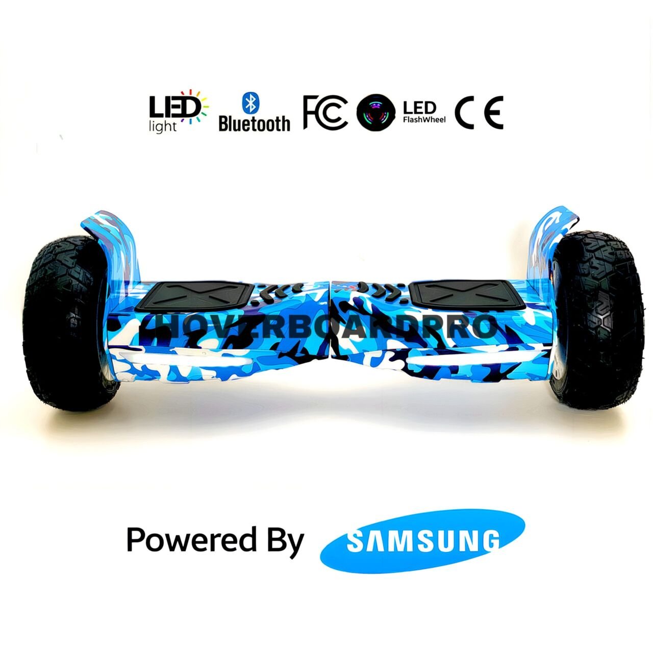 Blue Camo 8.5 Hummer Off Road Bluetooth Hoverboard