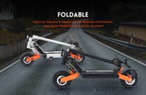 FoldableFold it up! Take your e-scooter with you whenever and wherever, enjoying the freedom to ride anytime, anywhere!
