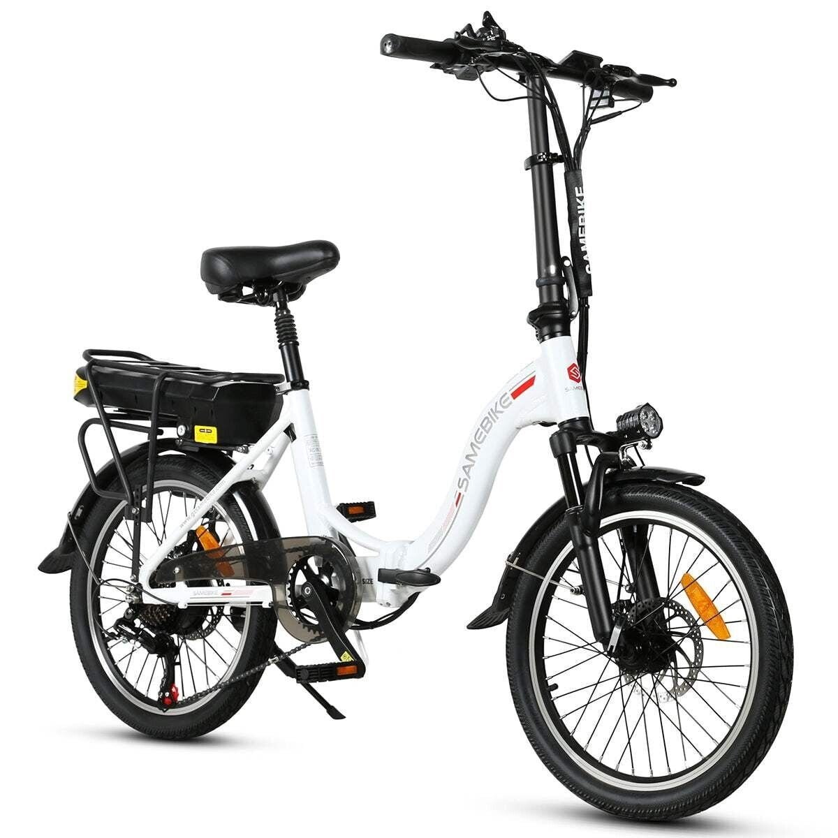 White Samebike JG20 E-Bike